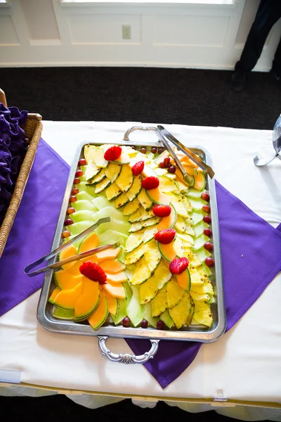 Detalhe de comida buffet de casamento — Fotografia de Stock