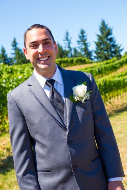 yakışıklı Damat Düğün günü