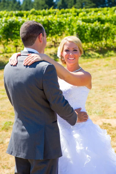 Bride and Groom Portraits — Stock Photo, Image