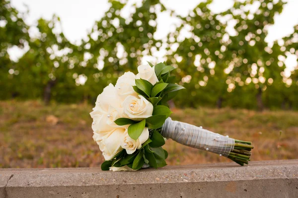 Bouquet nupcial em Vineyard — Fotografia de Stock