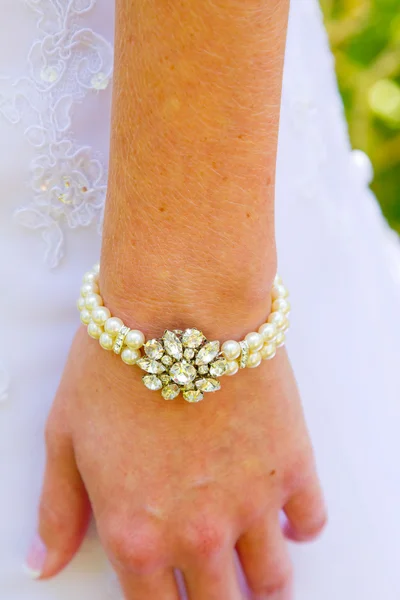 Bridal Bracelet Pearl Jewelry — Stock Photo, Image