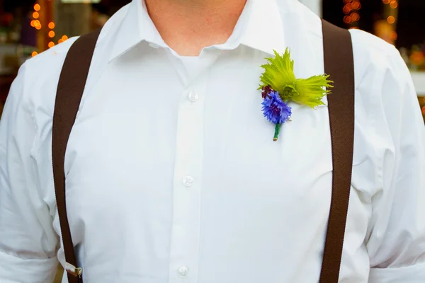 Guapo novio el día de la boda —  Fotos de Stock