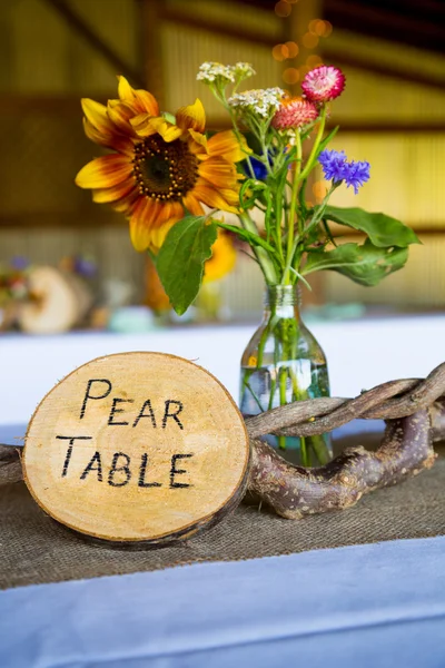 Tree Themed Wedding Reception Decor