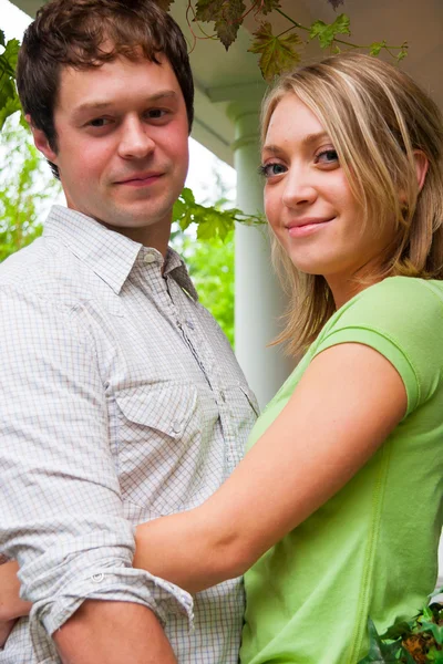 Happy Engaged Couple — Stock Photo, Image