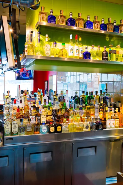 Tequila bar alcohol selectie — Stockfoto