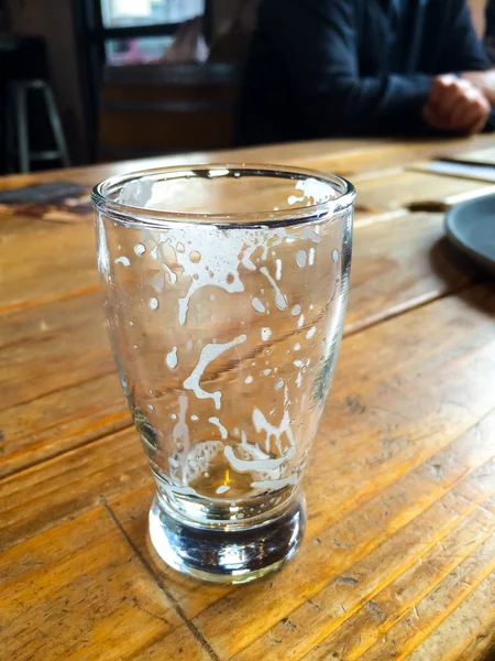 Vaso de cerveza vacío — Foto de Stock