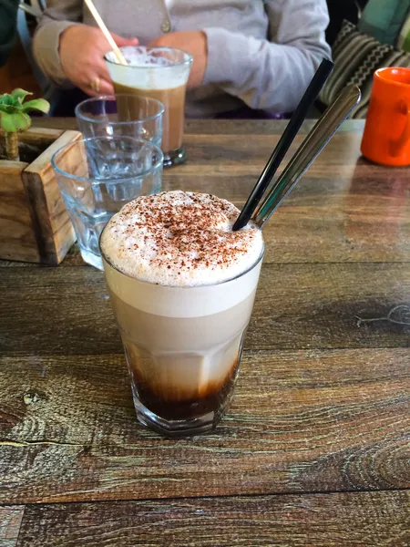 Fancy Latte Coffee Drink — Stock Photo, Image