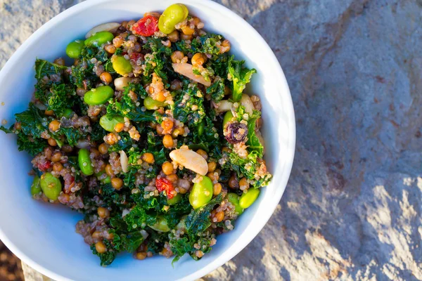 Paleo Diet Quinoa Kale Salad — Stock Photo, Image