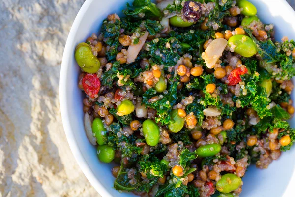 Paleo Diet Quinoa Kale Salata — Fotografie, imagine de stoc