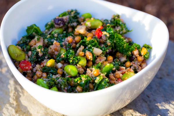 Paleo Diet Quinoa Kale Salad — Stock Photo, Image