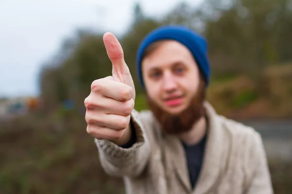 Thumbs Up Man — Stock Photo, Image