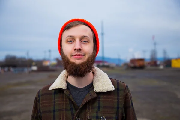 Male Hipster Fashion Portrait — Stock Photo, Image