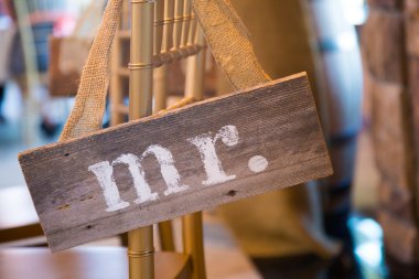 Wedding Decor Mr and Mrs Sign clipart