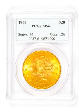 altın 20 doları özgürlük jeton kademeli