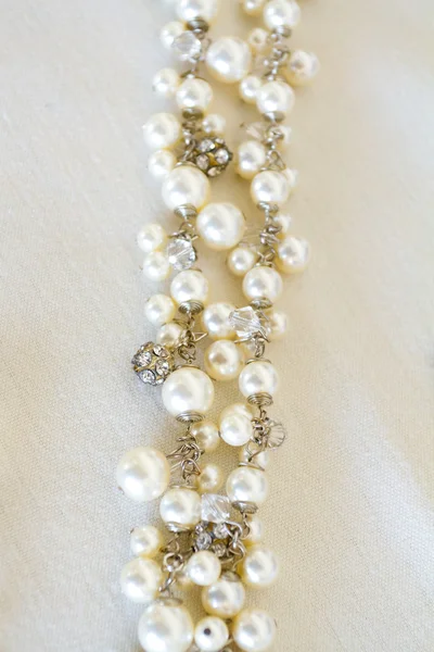 Bride Pearl Wedding Necklace — Stock Photo, Image