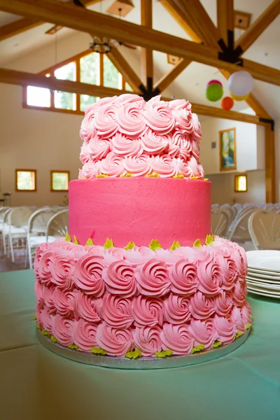 Bolo de casamento rosa — Fotografia de Stock