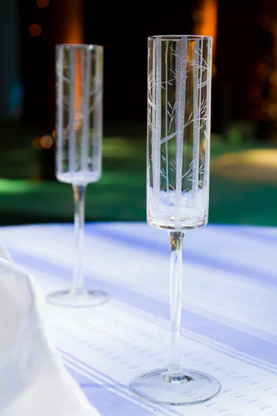 Champagne Wedding Flutes — Stock Photo, Image