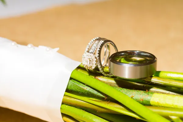 Anillos de boda macro — Foto de Stock