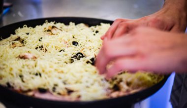 delicious italian home made pizza