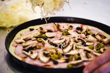 delicious italian home made pizza