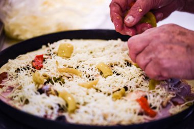 delicious italian home made pizza