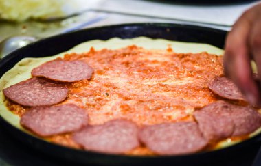 delicious italian home made pizza