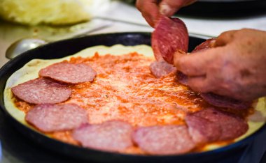 delicious italian home made pizza