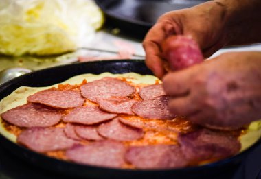 delicious italian home made pizza