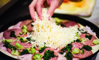 delicious italian home made pizza