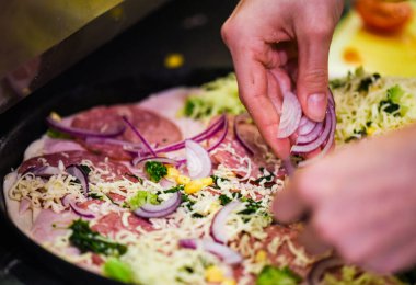 delicious italian home made pizza