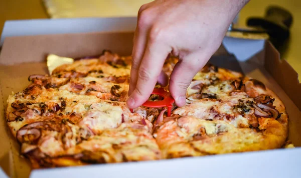 delicious italian home made pizza