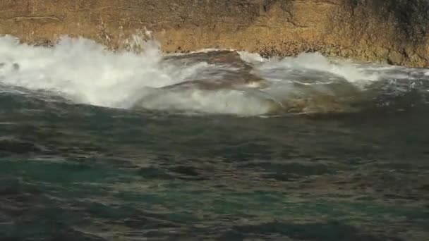 Kayalık sahil — Stok video