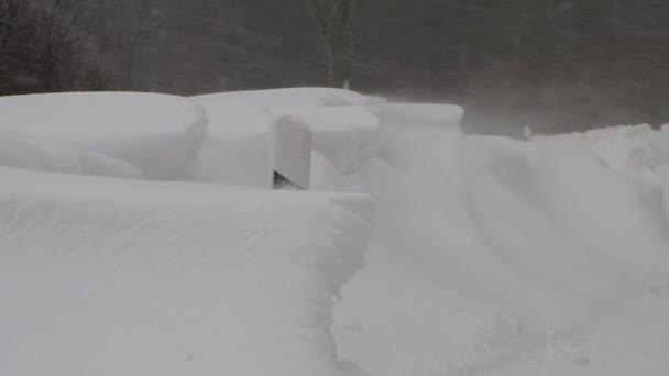 Tormenta de invierno — Vídeos de Stock