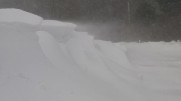 Deriva de nieve — Vídeo de stock