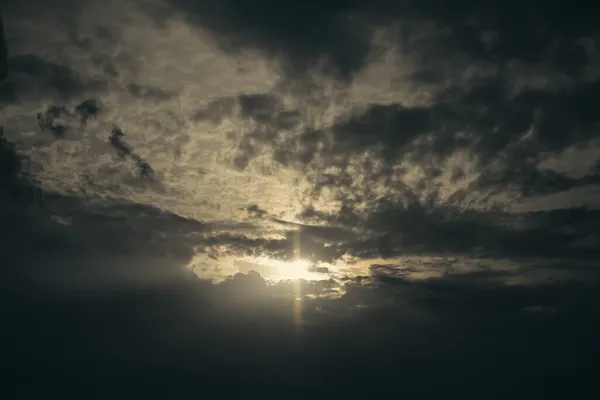 Cumulus Storm Clouds Sky Ground Cloudy Weather — Stock Photo, Image