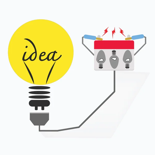 Ampoule électrique, concept d'idées . — Photo