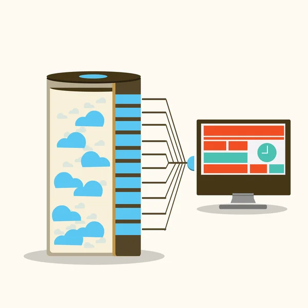 Computación de servidores y estaciones de trabajo — Foto de Stock