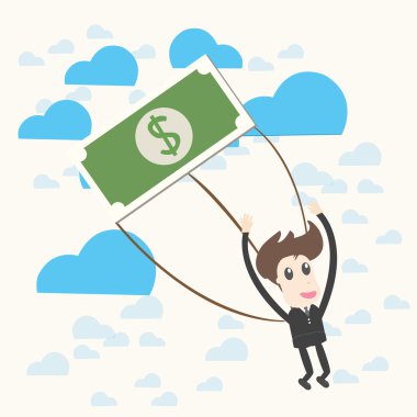 Paraşütle atlama işadamı