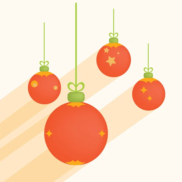 Bolas de Natal. Ilustração vetorial — Vetor de Stock