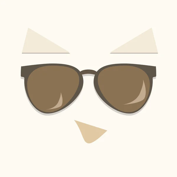 Homme avec des lunettes — Image vectorielle