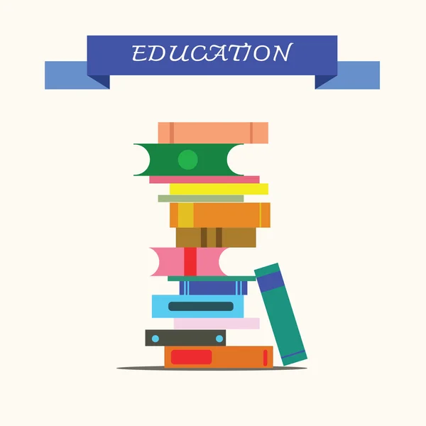 Stack of books, concept of education. — Stock Photo, Image