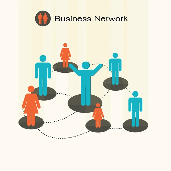 Social network community team, business network . — Foto Stock