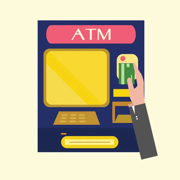 ATM, stroj. — Stockový vektor