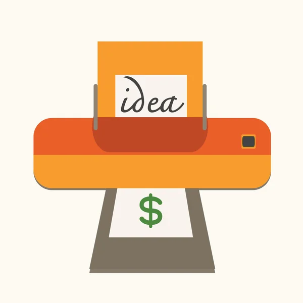 Idea with make money ,concept. — Stock Vector