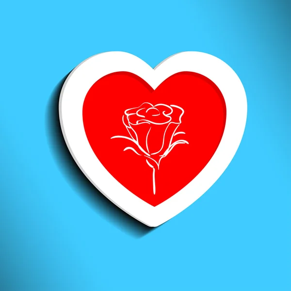 Corazón para el día de San Valentín — Vector de stock