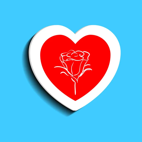 Corazón para el día de San Valentín — Vector de stock