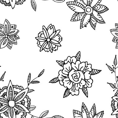 çiçek seamlrss desen.