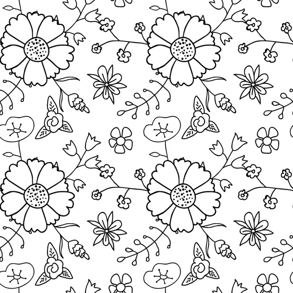 Floral seamlrss pattern. — Stock Vector