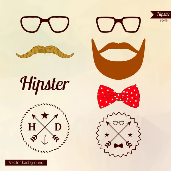 Hipster man — Stock Vector