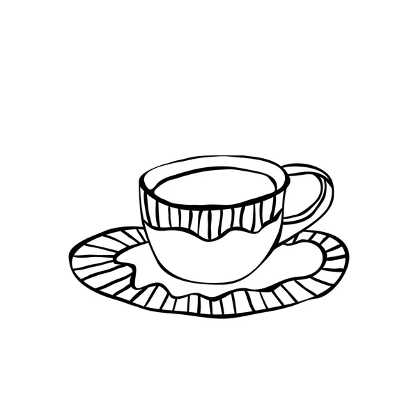 Cup, vector illustration — Stock Vector